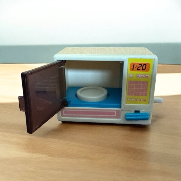 Vintage 1988 Barbie Wind Up Microwave by Mattel - Picture 2 of 5